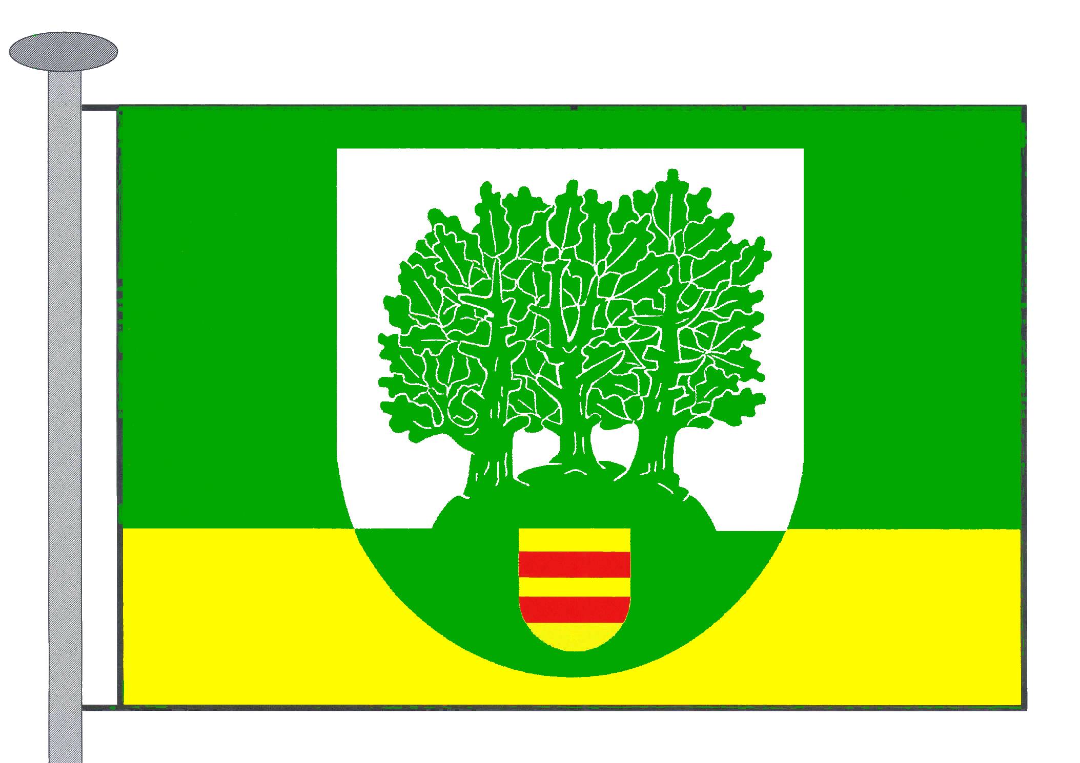 Flagge Gemeinde Damlos, Kreis Ostholstein