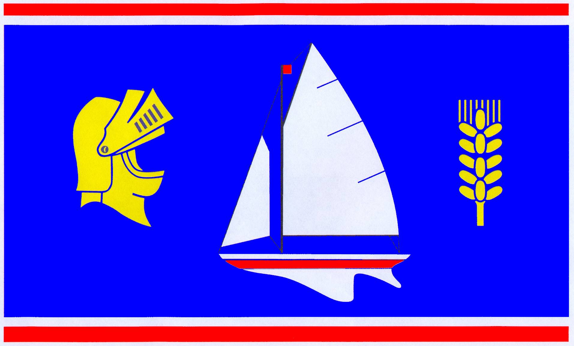 Flagge Gemeinde Damp, Kreis Rendsburg-Eckernförde