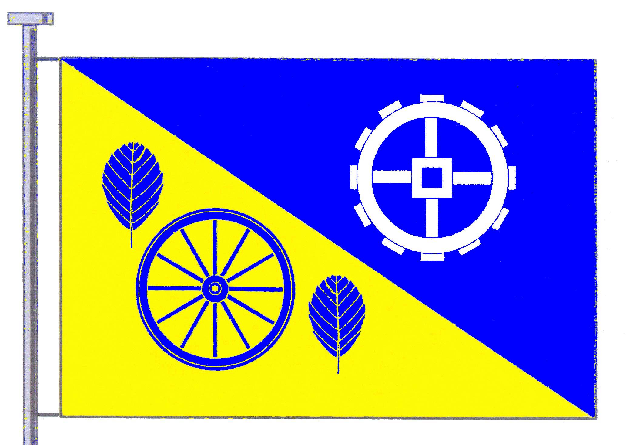 Flagge Gemeinde Dersau, Kreis Plön