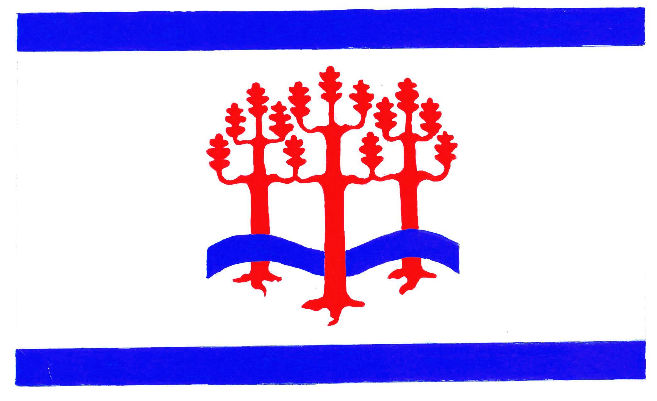 Flagge Gemeinde Holzdorf, Kreis Rendsburg-Eckernförde