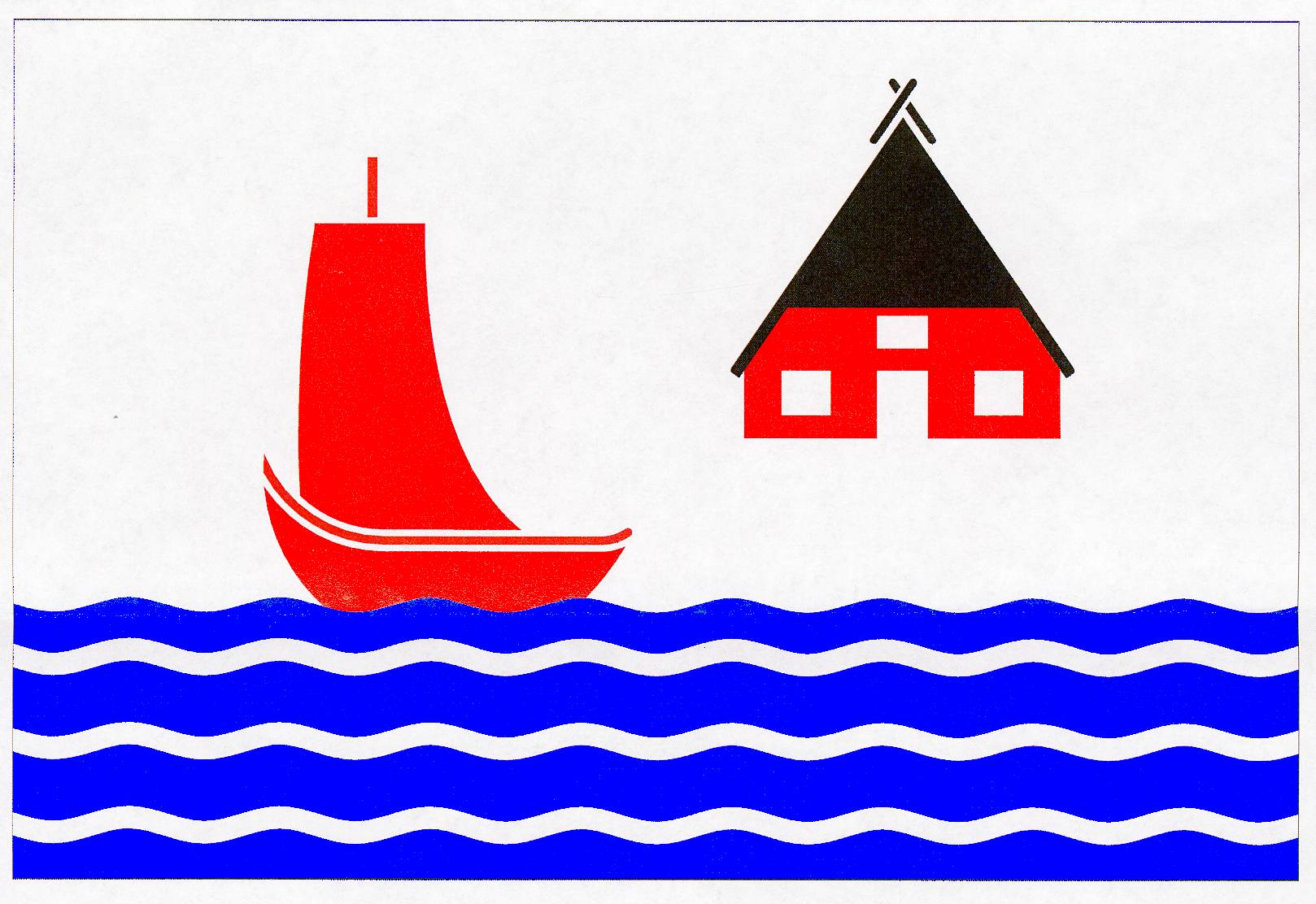 Flagge Gemeinde Huje, Kreis Steinburg