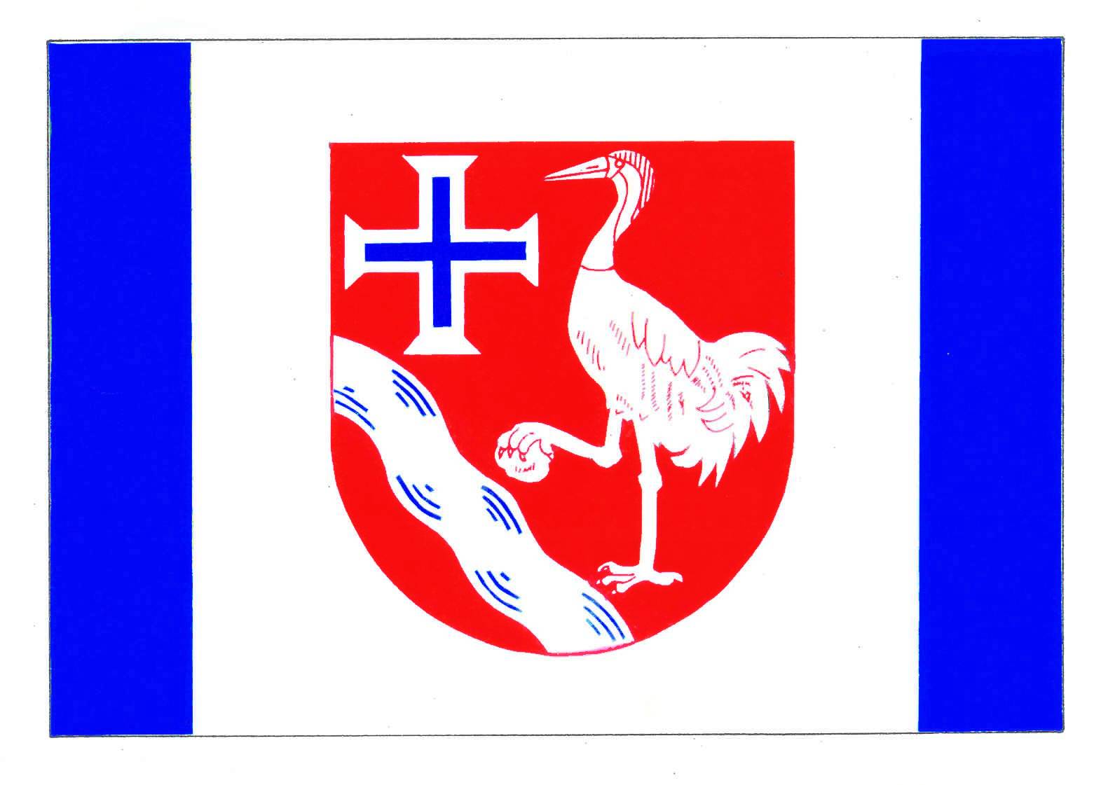 Flagge Gemeinde Kuddewörde, Kreis Herzogtum Lauenburg