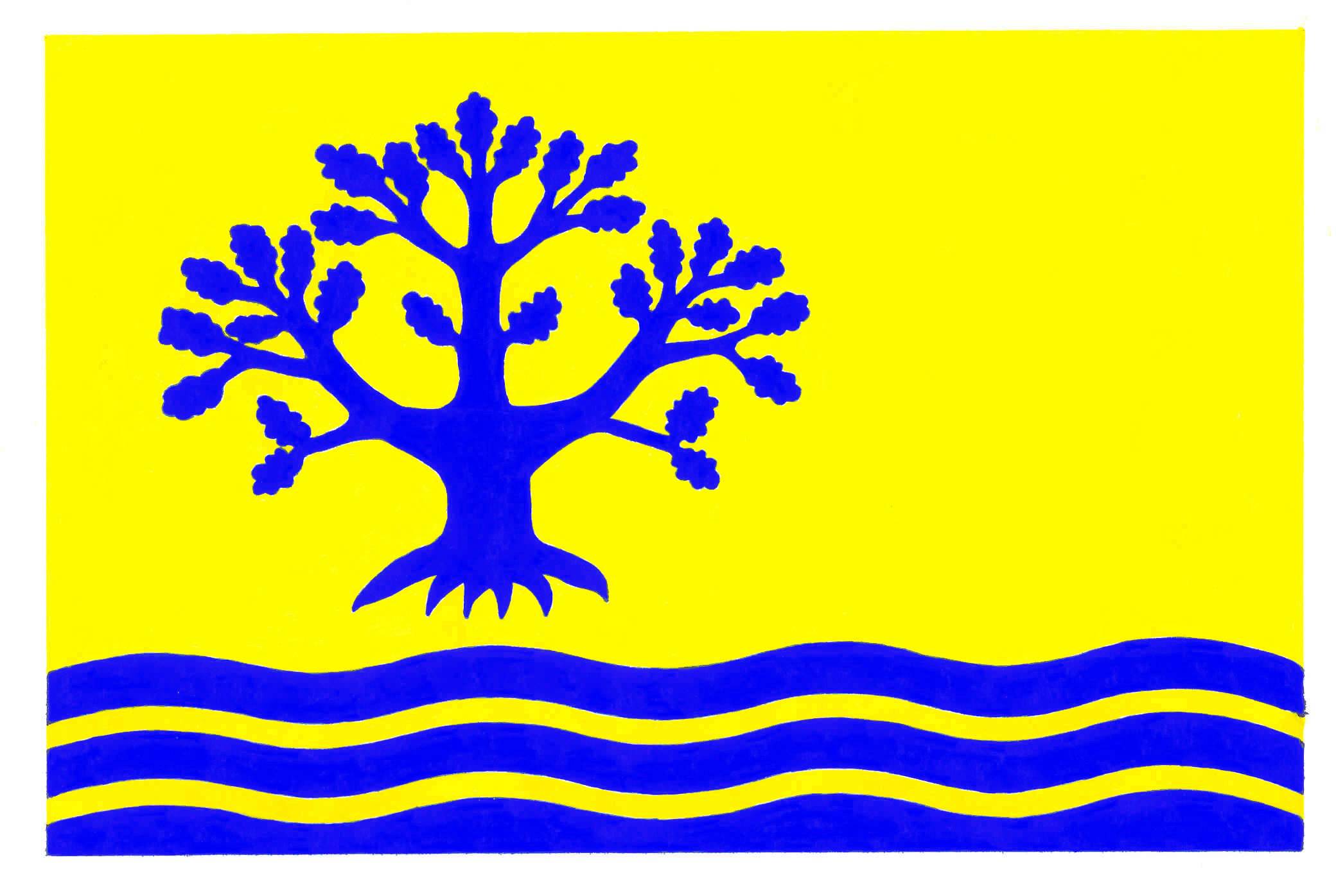 Flagge Gemeinde&nbsp;Nübel, Kreis Schleswig-Flensburg