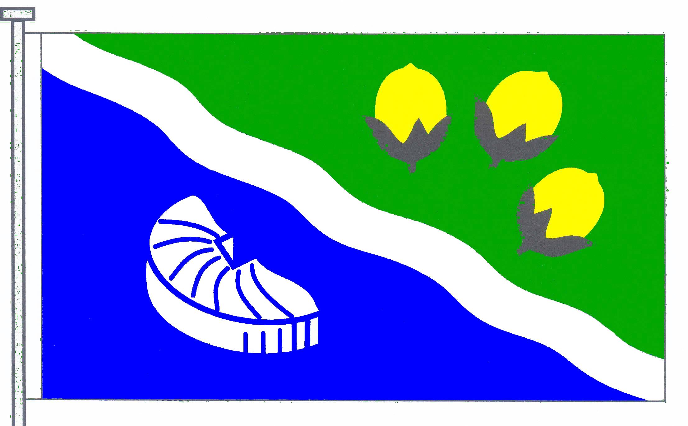Flagge Gemeinde&nbsp;Nützen, Kreis Segeberg