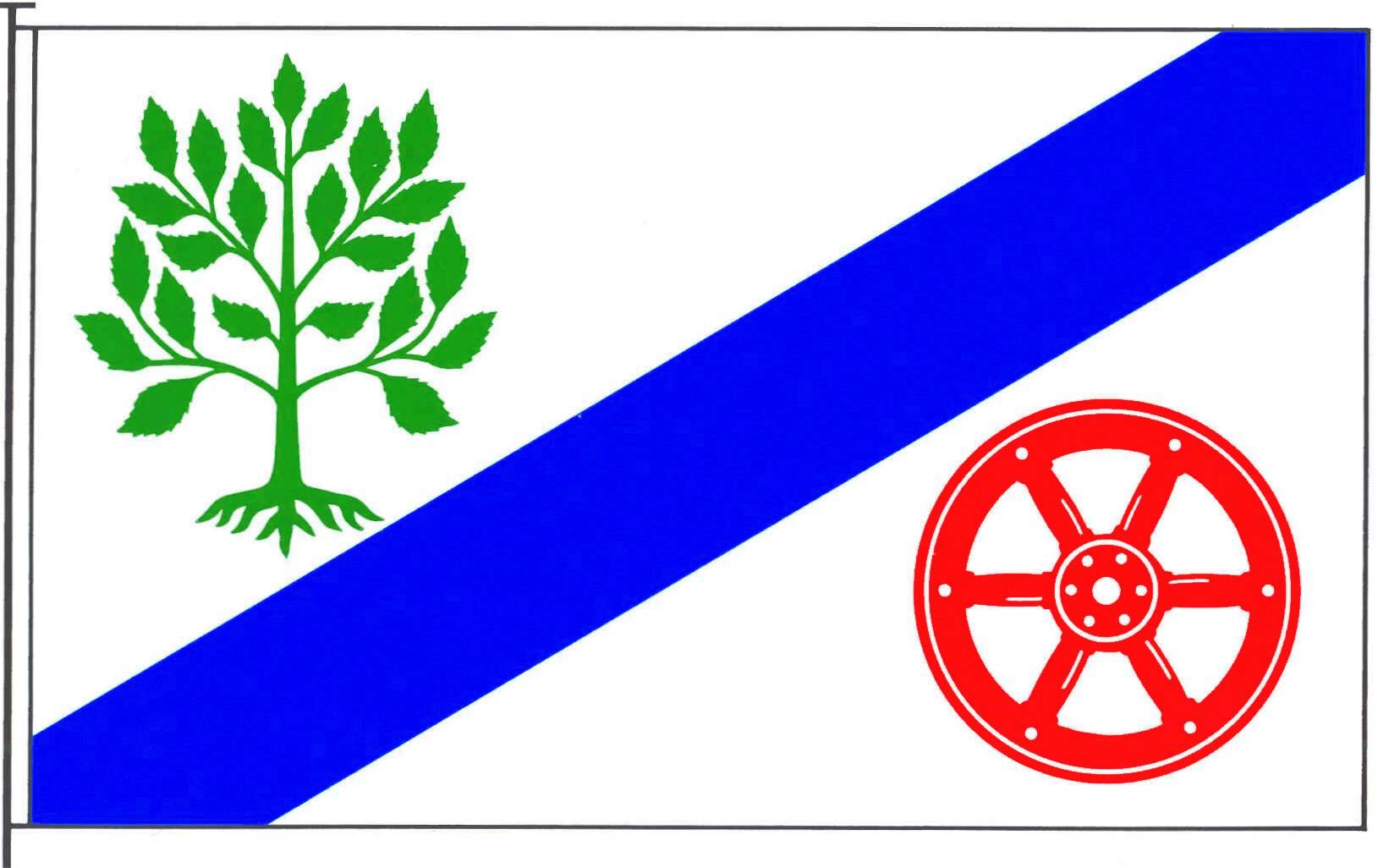 Flagge Gemeinde Oersdorf, Kreis Segeberg