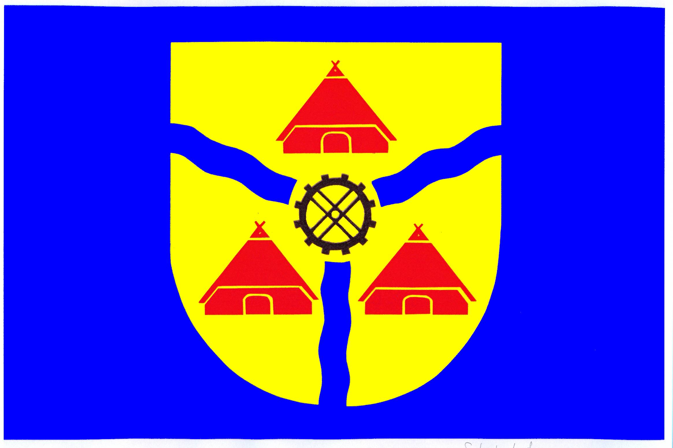 Flagge Gemeinde Schulendorf, Kreis Herzogtum Lauenburg