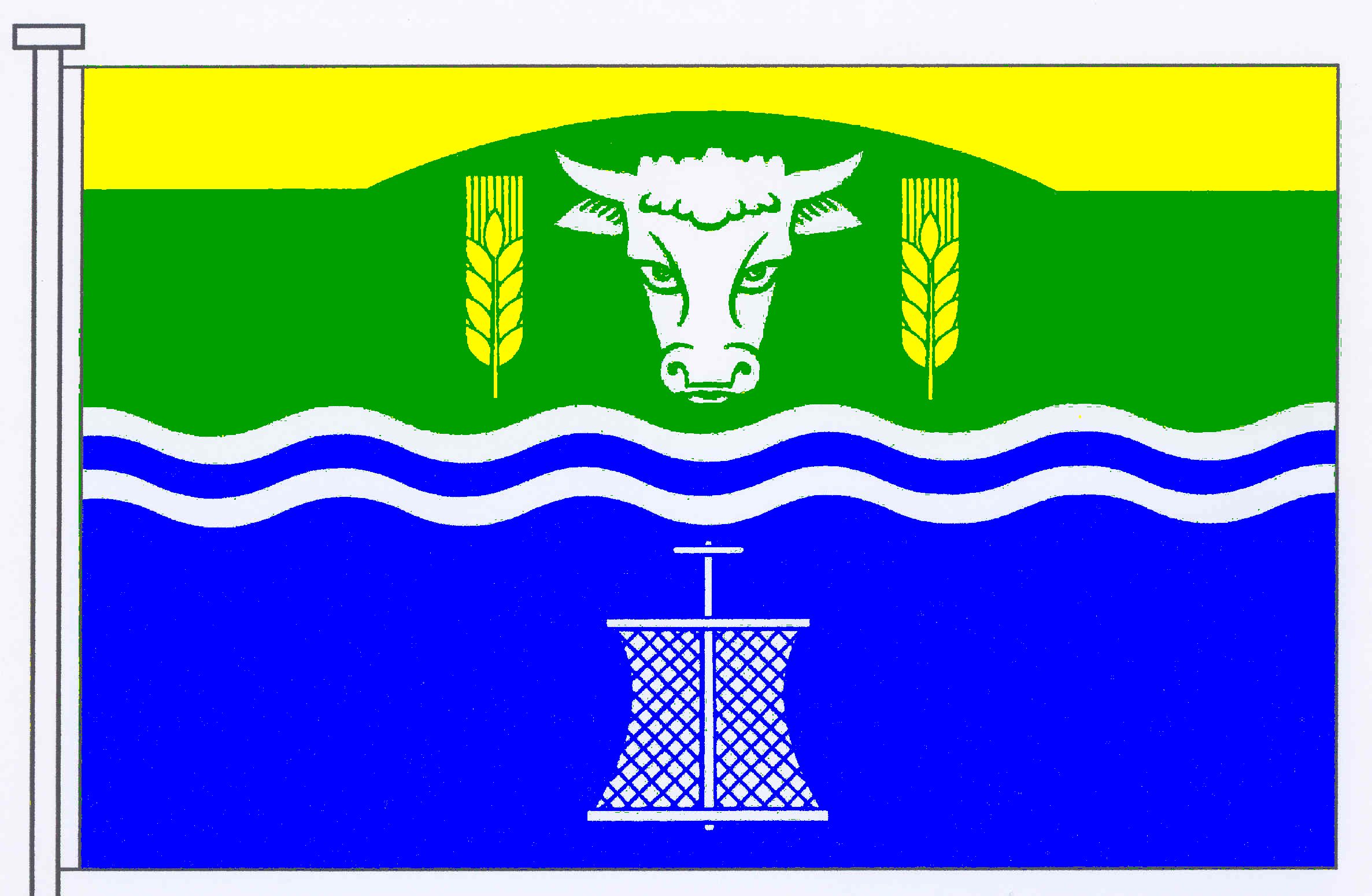 Flagge Gemeinde&nbsp;Uelvesbüll, Kreis Nordfriesland