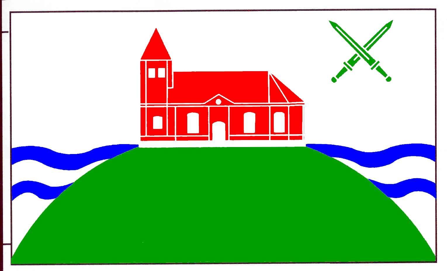 Flagge Gemeinde&nbsp;Wöhrden, Kreis Dithmarschen